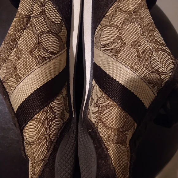 Coach Brown Sneakers Size 8 - Picture 4 of 6